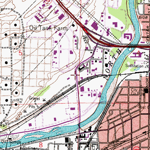 Topographic Map of True Heliport, WY