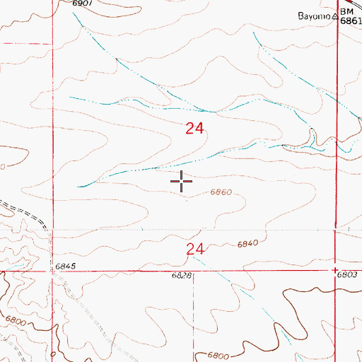 Topographic Map of Thiel Field (historical), WY