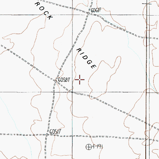 Topographic Map of Black Rock Ridge, AZ