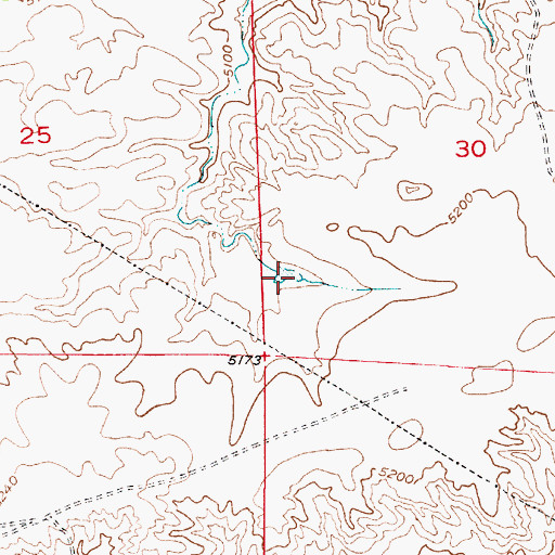 Topographic Map of Moran Reservoir, WY