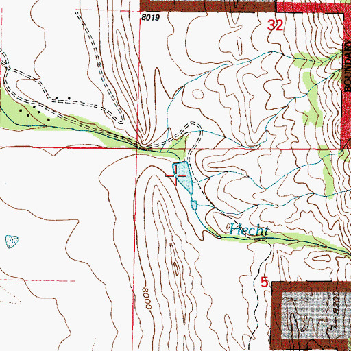 Topographic Map of Sundby Reservoir Number 2, WY