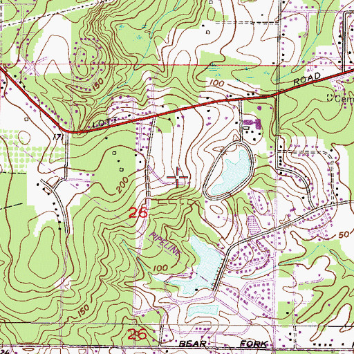 Topographic Map of NEW-AM (Prichard), AL