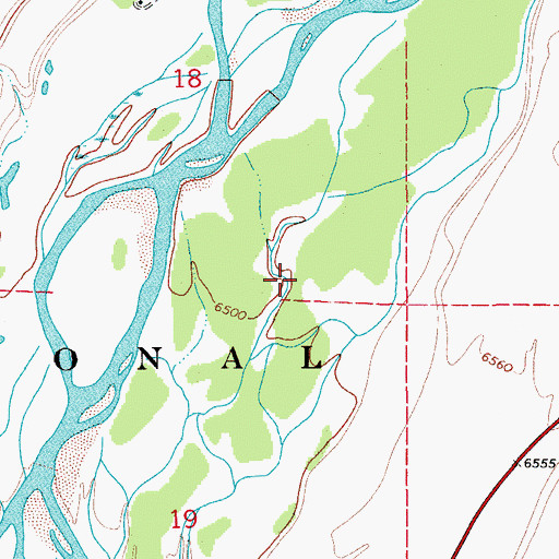 Topographic Map of Jackson Hole, WY
