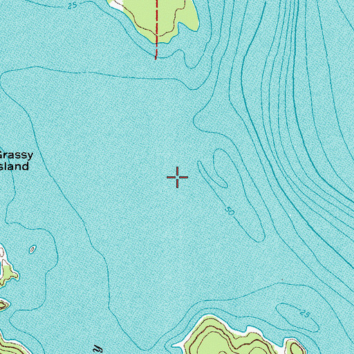 Topographic Map of Moran Bay, WY