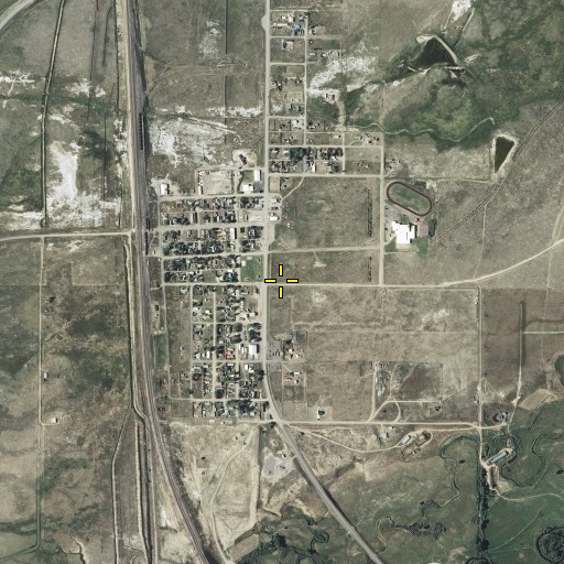 Aerial/Satellite Image of Rock River, WY