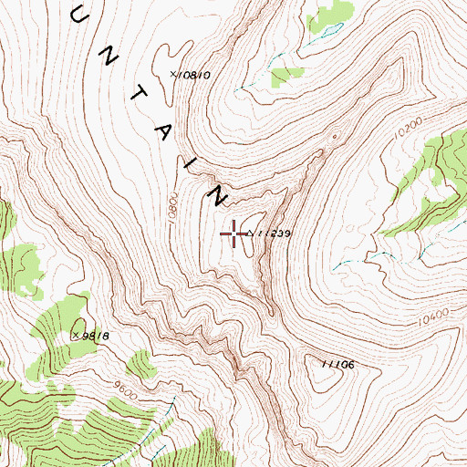 Topographic Map of Sheep Mountain, WY