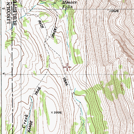 Topographic Map of Wyoming Range, WY