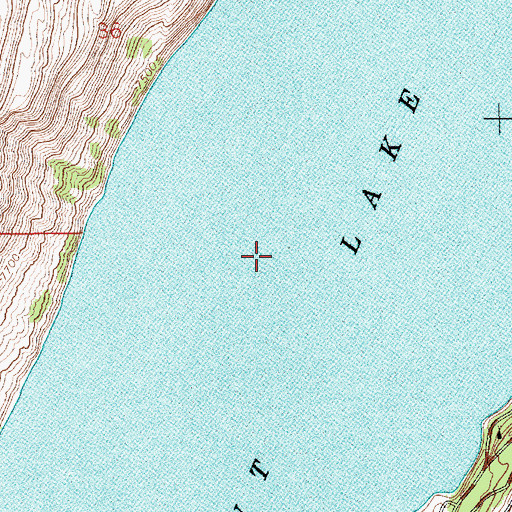 Topographic Map of Fremont Lake, WY
