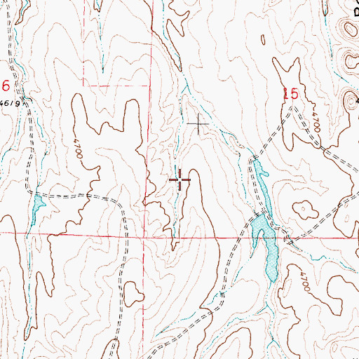 Topographic Map of Johnson County, WY