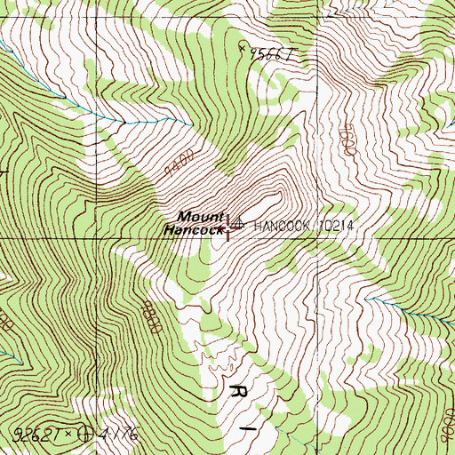 Topographic Map of Big Game Ridge, WY