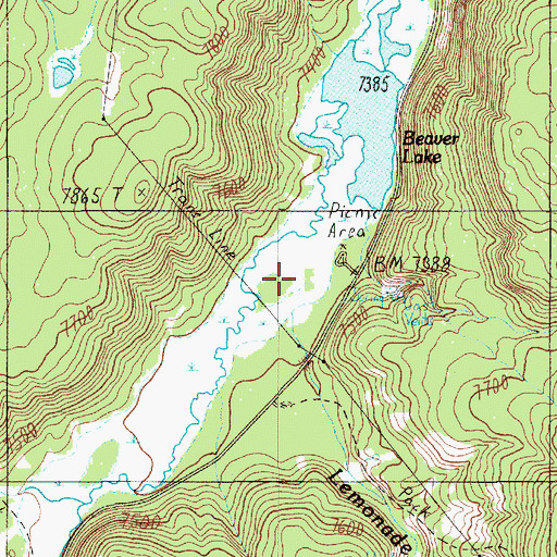 Topographic Map of Lemonade Creek, WY
