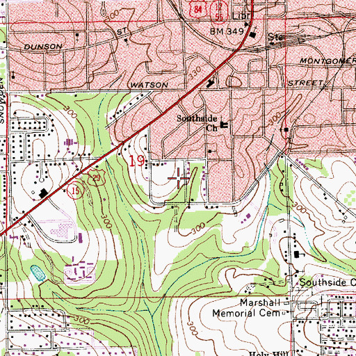 Topographic Map of NEW-AM (Andalusia), AL