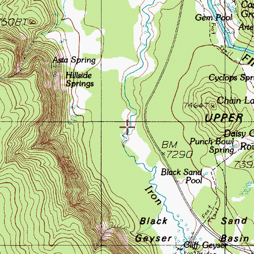 Topographic Map of Sunset Lake, WY