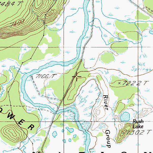 Topographic Map of Firehole Spring, WY