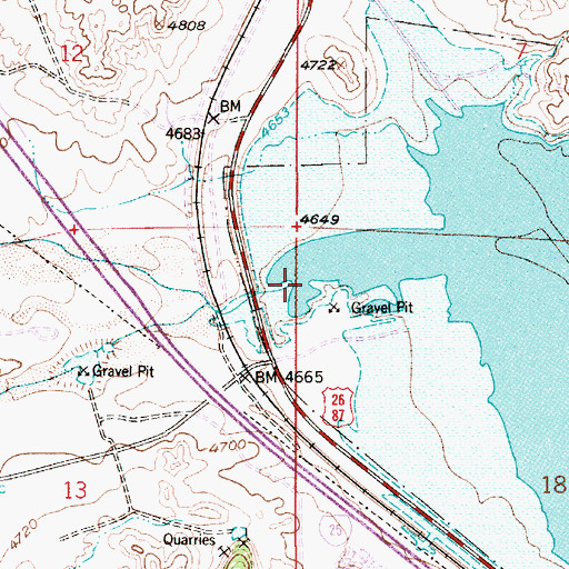 Topographic Map of Elkhorn Creek, WY