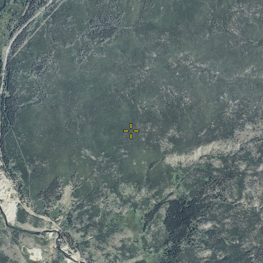 Aerial/Satellite Image of Chimney Cone, WY
