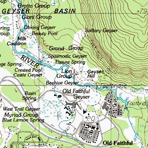 Topographic Map of Doublet Pool, WY