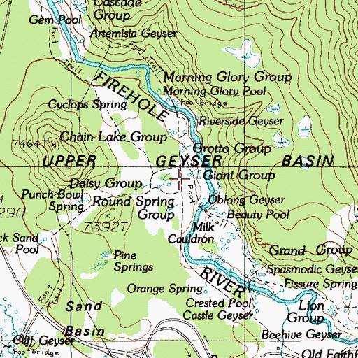 Topographic Map of Teakettle Spring, WY