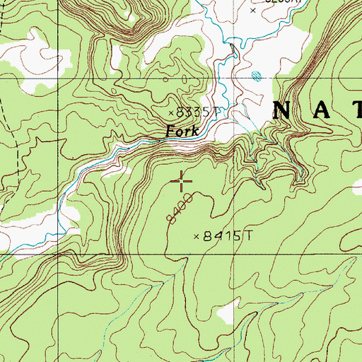 Topographic Map of Vault Spring, WY