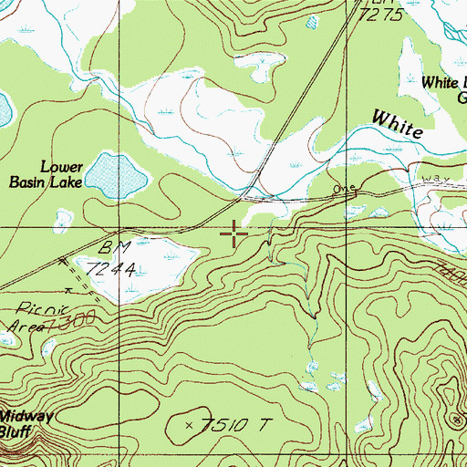 Topographic Map of Broken Egg Spring, WY