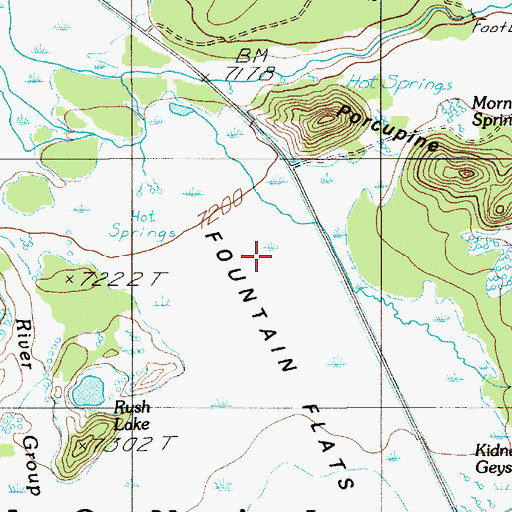 Topographic Map of Black Warrior Springs, WY