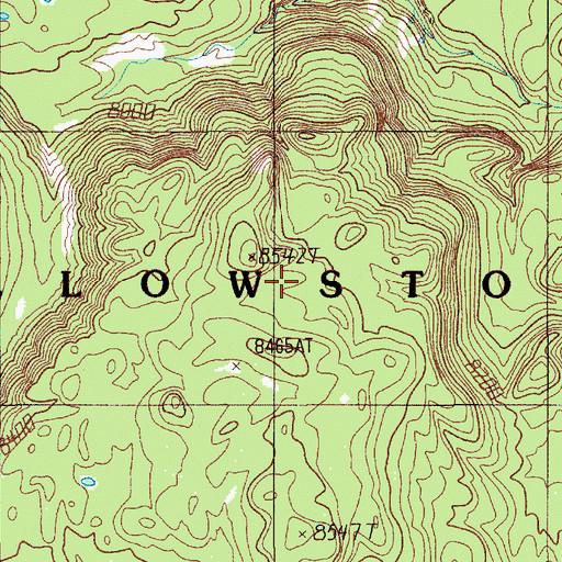 Topographic Map of Bathtub Spring, WY