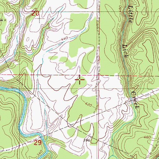 Topographic Map of WVOK-AM (Midfield), AL