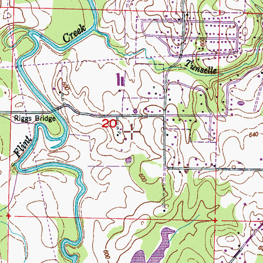 Topographic Map of NEW-AM (Hartselle), AL