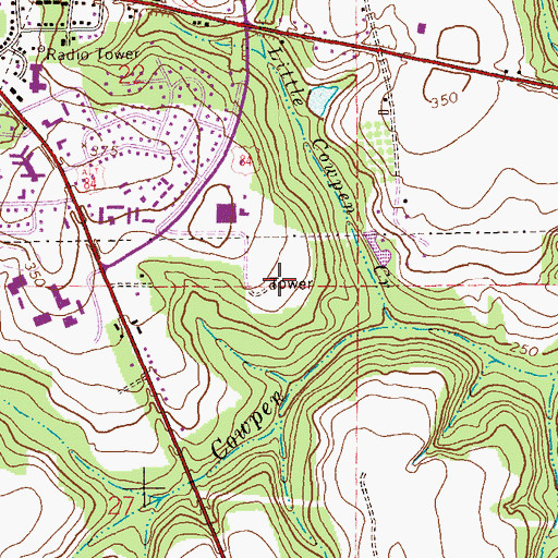 Topographic Map of WLHQ-FM (Enterprise), AL