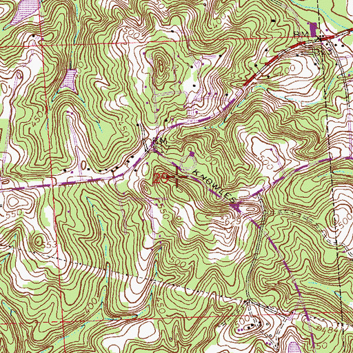 Topographic Map of WEIZ-FM (Phenix City), AL