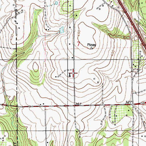 Topographic Map of WQIM-FM (Prattville), AL