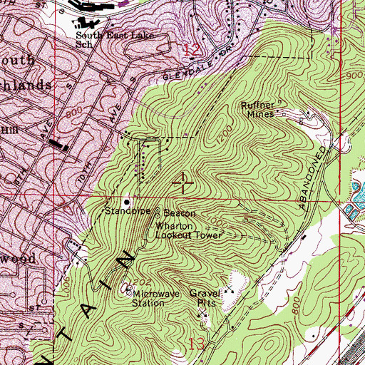 Topographic Map of W276-FM (Center Point), AL