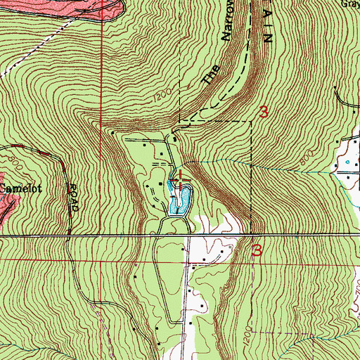 Topographic Map of WLRH-FM (Huntsville), AL