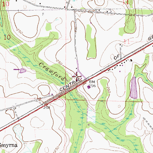 Topographic Map of WDHN-TV (Dothan), AL