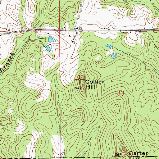 Topographic Map of WSFA-TV (Montgomery), AL