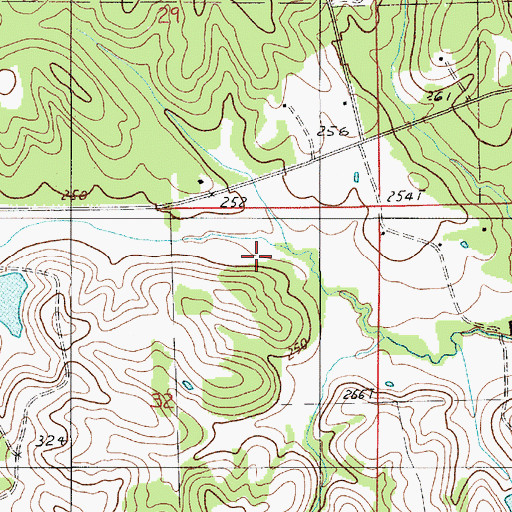 Topographic Map of WSLA-TV (Selma), AL