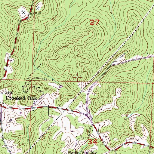 Topographic Map of WTUK-TV (Florence), AL