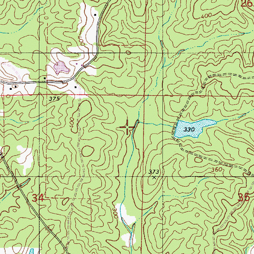 Topographic Map of Emily Foster Lake, AL