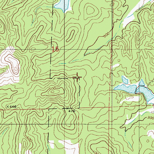 Topographic Map of Kornegay Lake, AL