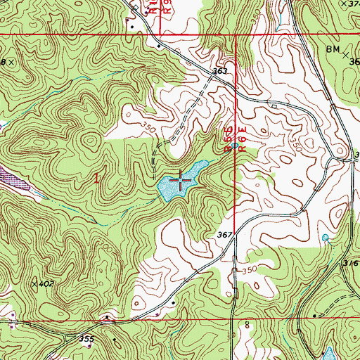 Topographic Map of Cain Lake Number 3, AL