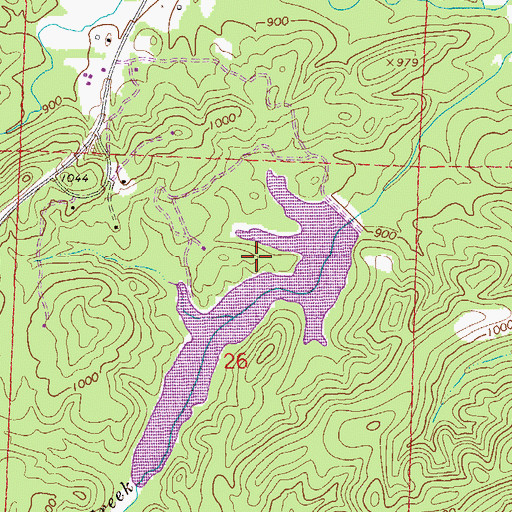 Topographic Map of Boy Scout Dam, AL