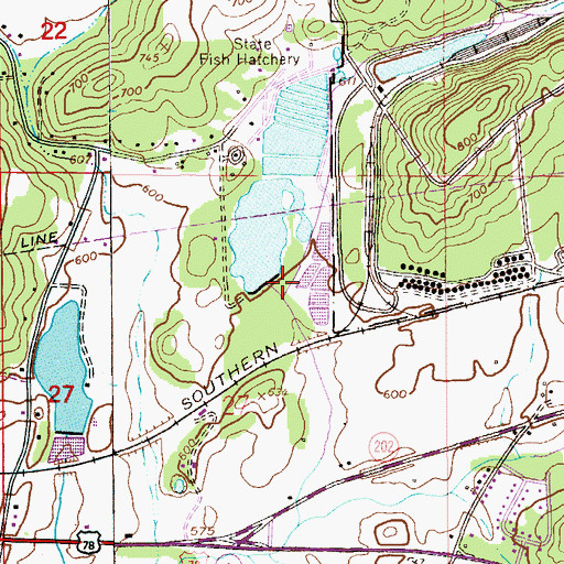 Topographic Map of Sportsmen Club Dam, AL