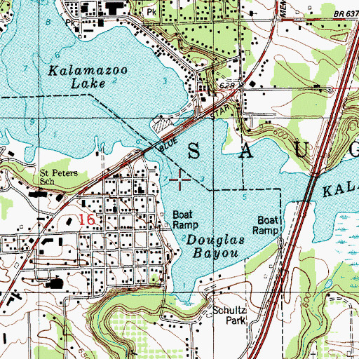 Topographic Map of Tannery Creek, MI