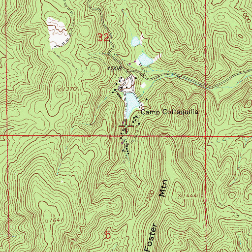 Topographic Map of Cottaquilla Dam, AL