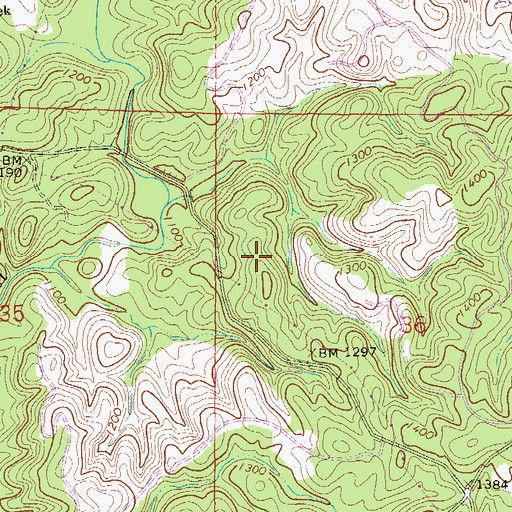 Topographic Map of Coleman Lake, AL