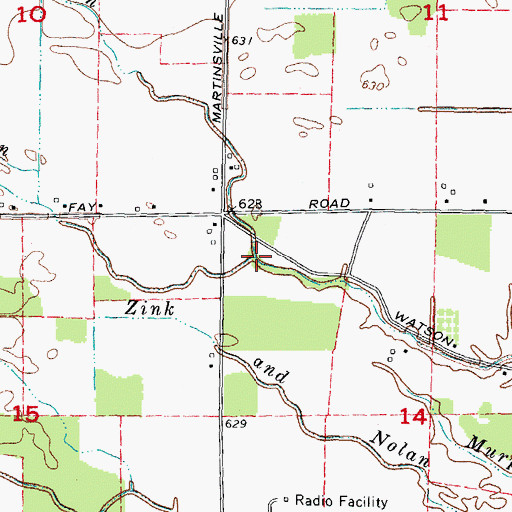 Topographic Map of Teall Drain, MI