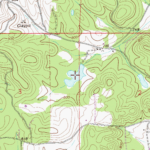 Topographic Map of Lake Watson, AL