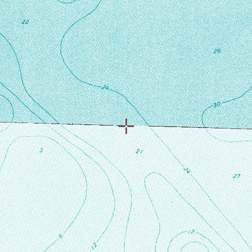 Topographic Map of Thunder Bay, MI