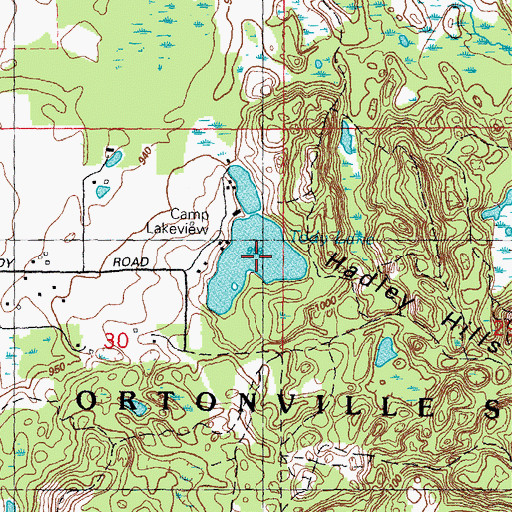Topographic Map of Tody Lake, MI