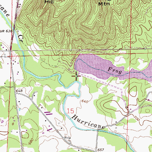 Topographic Map of Terrapin Creek Watershed Dam Number 8, AL